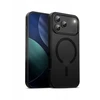 Crong Hybrid Frost MAG Cover - dėklas MagSafe Apple iPhone 17 Pro Max juodas