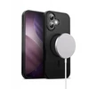 Crong Hybrid Frost MAG Cover - dėklas MagSafe Apple iPhone 17 juodas