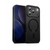 Crong Hybrid Frost MAG Cover - dėklas MagSafe Apple iPhone 17 Pro juodas