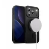 Crong Hybrid Frost MAG Cover - dėklas MagSafe Apple iPhone 17 Pro juodas