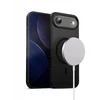 Crong Hybrid Frost MAG Cover - dėklas MagSafe Apple iPhone Air juodas