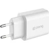 Crong USB-C Travel Charger – Įkroviklis jungiama į tinklą USB-C Power Delivery 20W (balta)