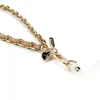 Dėklas Crong Phone Charm - Lanyard phone strap (rusvai gelsvas Twist) (CRGPHCH17)