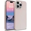 Crong Color Cover skysto silikono dėklas, skirtas Apple iPhone 14 Pro, smėlio rožinė