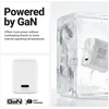 „Crong Ultra Compact GaN“ – USB-C 45 W PD 3.0 sieninis įkroviklis su PPS (baltas)