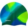 Plaukimo Kepuraitė Silikoninė Crowell Multi Flame Žaliai Mėlyna