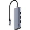 Cudy UH606 laptop dock/port replicator Wired USB 3.2 Gen 1 (3.1 Gen 1) Type-C Pilkas, Sidabrinis