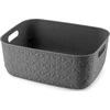 Curver / Keter CURVER BASKET M DARK Pilkas SOFTEX 12,5L
