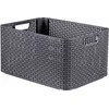 Daiktadėžė CURVER STYLE, 30 l, pilka, 43×32×23 cm