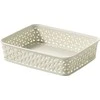 Plastikinė dėžė My Style Rattan A5 Curver 6x25.6x20cm kreminės spalvos