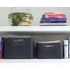 Plastikinis krepšys CURVER RATTAN STYLE, L, tam. pilkos sp., 44 x 33 x 23 cm, 30 l