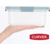 Plastikinis maisto laikymo indelis CURVER Smart Eco Line, h9 x 20 x 15 cm, 1,2 L