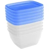 Curver Set of food dishes rectangular 5x0.25L Vedo transparent mėlynas