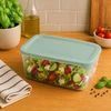 CURVER MAISTO DĖŽUTĖ FRESH&GO 5L STAČIAKAMPĖ ŽALIA