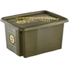 Curver Keeeper Box with lid 15L Karolina "Emoji Danger" 38x29.5x20.5cm olive color