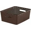 Keter Plastikinis krepšys CURVER MY STYLE, tamsiai rudos spalvos, h13,3 x 35,5 x 29,6 cm, 13 L