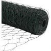 Heksagoninė tvora 0,6 x 50 m PVC Žalia