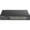 Šakotuvas DLI D-Link DGS-1100-18PV2 tinklo komutatorius Valdomas L2 Gigabit Ethernet (10/100/1000) Maitinimas per Eternetą (PoE) 1U Juoda