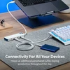 Hyper HyperDrive Flex 4 Port USB-C Hub, Baltas/Mėlyna | HD5201BUGL
