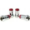 D1Spec Kute nakrętki D1Spec Plienas 12x1,25 Sidabrinė/Raudona