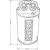 D1Spec_D Aliejus sugauti bakas 0.7L 15mm D1Spec Sidabrinis