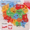 Dėlionė Daffi Puzzle medžio žemėlapis iš Lenkijos D-100 41004