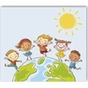 Daiber 1x10 Globe 13x18 Kids Portrait folders 13348