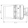 Danfoss Redia galvutė M30x1.5, įmontuotas jutiklis, "0"
