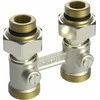 Apatinio pajungimo mazgas dvivamzdei sistemai Danfoss, RLV-KB, tiesus, 1/2''-3/4'', H tipo