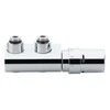 Danfoss VHX dubultbloks ar termogalvu telpas t° reg., hroms, 90°