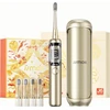 Dantų šepetėlis Šepetėlis Jimok Jimok J6 Capsule Gold Sonic šepetėlis + 4 antgaliai