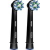 Dantų šepetėlio antgaliai EB50 Braun Oral-B Cross Action, juodi, 2 vnt