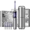Dantų šepetėlis Šepetėlis Jimok Soniczna Jimok J6 Capsule Sidabrinis - Pilkas + 4 antgaliai