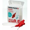 Dantų šepetėlis Tandex Tandex (6 vnt) FlexI Super Fine Ruby dantų šepetėliai (raudona)
