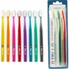 Dantų šepetėlių rinkinys, TELLO 6240 Ultra Soft TRIO, labai minkšti, 3 vnt.