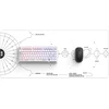 Kilimėlis Dark Project Tamsus Terra Nova Baltas XL projektas