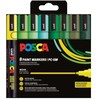 Dažų žymeklis POSCA PC-5M 8 vnt. žalios spalvos