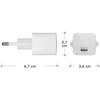 dbramante1928 - Įkrovimas - Sieninis įkroviklis GaN - USB-C 20W EU - Baltas