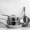 De Buyer Affinity Puodas Stainless Steel su dangteliu 16 cm