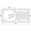 Virtuvinė plautuvė Deante Legato ZEL 3113, decor