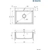 Deante granitinė virtuvinė plautuvė Deante Andante, ZQN_T103, Anthracite