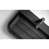 DEANTE CQA NU5S Arnika nero praustuvas su dangčiu ir vieta maišytuvui 505x405 mm