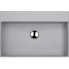 Granitinis praustuvas Deante Correo 60x40 cm, CQR_SU6S, Metallic pilkas