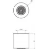 Deante DTA 1-function hand shower