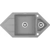 Deante granitinė virtuvinė plautuvė Deante Hexon, ZQP_S653, Metallic pilkas