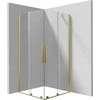 Kvadratinė dušo kabina Deante Prizma KPNZP09P09, 90x90 cm, Gold