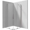 Kvadratinė dušo kabina Deante Prizma KPNFP09P09, 90x90 cm, Brushed steel