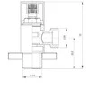 Deante Kampinis vožtuvas su keramine galvute 1 / 2 "x3 / 8" (VFA B62S)