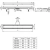 Deante dušo latakas 2in1, Steel, 90 cm