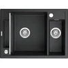 Deante granitinė virtuvinė plautuvė su magnetais Deante Magnetic ZRM G503, Metallic graphite
